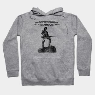 Stand Your Ground (Small Dark Design) Hoodie